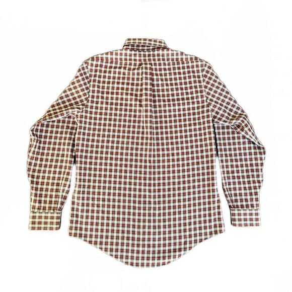 Brooks Brothers Men's Long Sleeve Shirt Slim Fit All Cotton Non Iron Size M - Picture 10 of 10